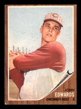 1962 Topps Baseball #302 John Edwards VG *e1