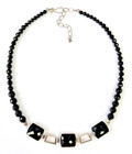 HSN Jay King Sterling Malachite & Chalcedony Reversible 18" Beaded Necklace — photo 2