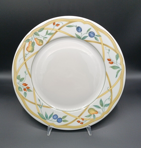 Set x6 Piatti Piani 28cm Saturnia Decoro Mediterraneo Frutta - Foto 1 di 8