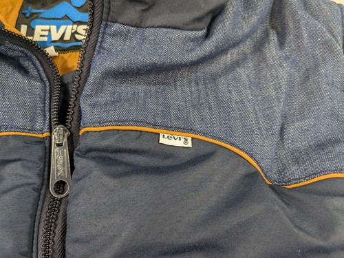 Vintage Levis Ski Vest Adult Large Puffer Trucker Talon Zipper Western USA Made - Imagen 4 de 15