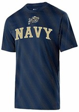 NCAA Navy Midshipmen Youth Torpedo Short Sleeve Tee, Medium, Navy/Carbon