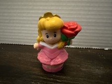 Fisher Price Little People Disney Princess Aurora with Rose Sleeping Beauty Doll