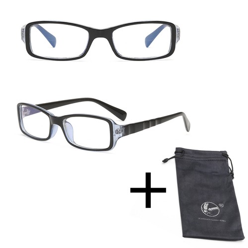 Vintage Transparent Square Eyeglass Frames Ultra-light Protective Glasses Unisex - Picture 19 of 19