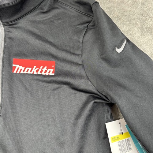 Nike Makita 1/4 Zip Pullover Golf Shirt Women's Small Black Mock Neck Thumbhole - Bild 2 von 10