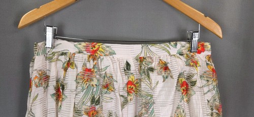 dRA Los Angeles Skirt Womens Large Floral Textured Burnout Boho Modern - Picture 4 of 11