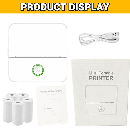 Mini Pocket Thermal Printer Wireless Bluetooth Inkless Photo Printing with Paper - Picture 19 of 20