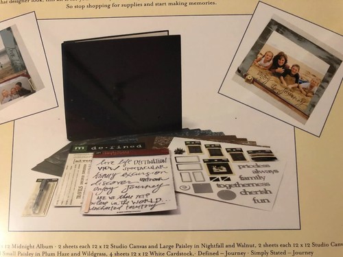 Making Memories 12" x 12" TRAVEL Scrapbook Black Album Kit #24015 Crafts - Picture 5 of 8