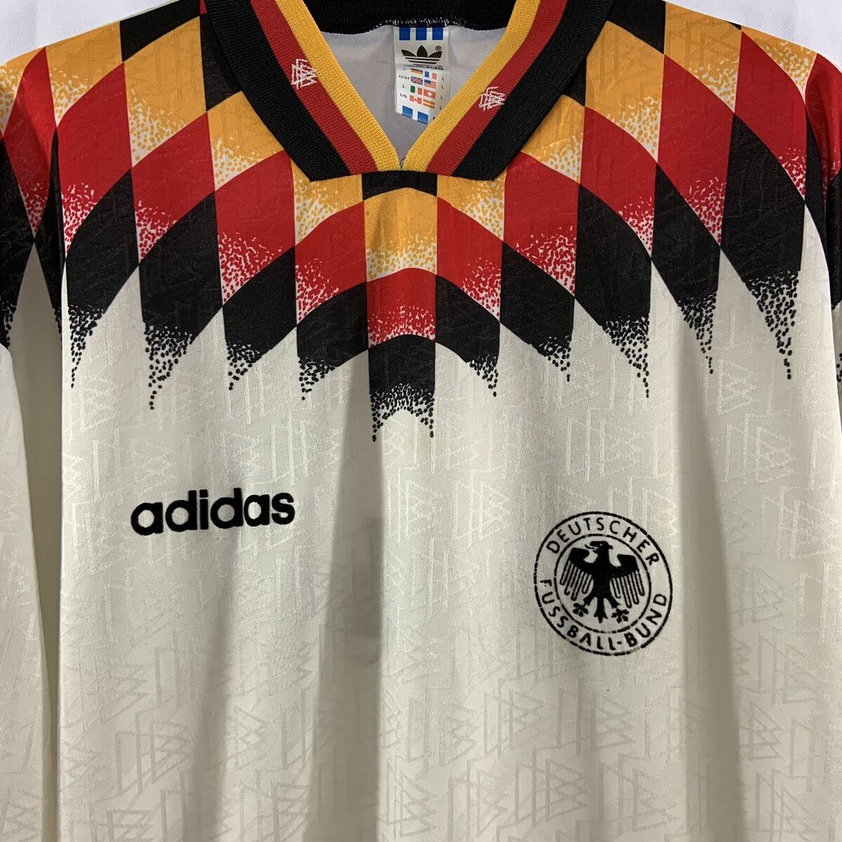 Germany Match Issue L/S Home Football Shirt 1994/96 Adults Germany Match Issue L/S Home Football Shirt 1994/96 Adults