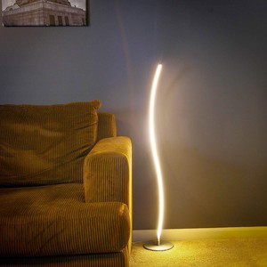 modern led floor lamp unique black minimalist twist lighting