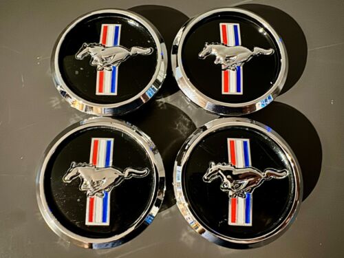 Ford Mustang Wheel Center Caps, 67MM / 2.6", Mustang Wheels SET OF 4 - Zdjęcie 8 z 10