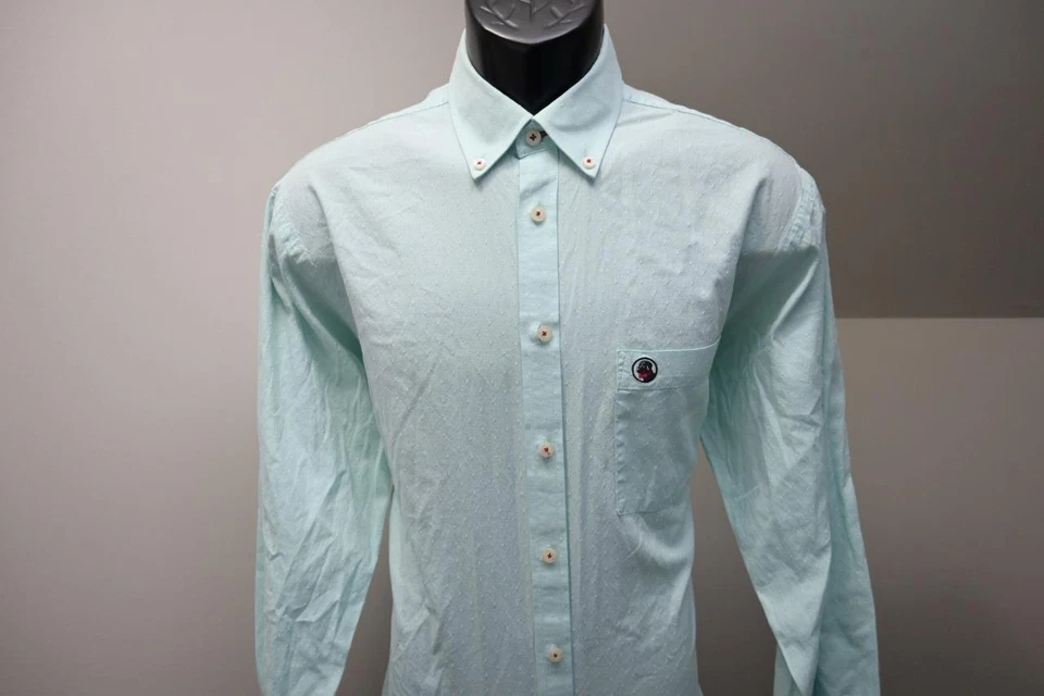 Southern Proper Dress Shirt Blue Long Sleeve Casual Button Up Mens Size Medium - Image 3 of 4