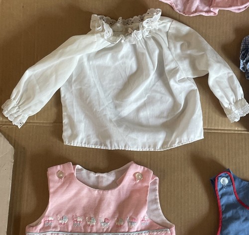 Vintage Baby Clothes Lot Of 5 Pieces 9 to 12 Months Evy of California Penneys - Picture 6 of 8