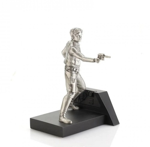 Royal Selangor Pewter Star Wars Leia Han Solo Endor Figurine 0179058 - Picture 6 of 8