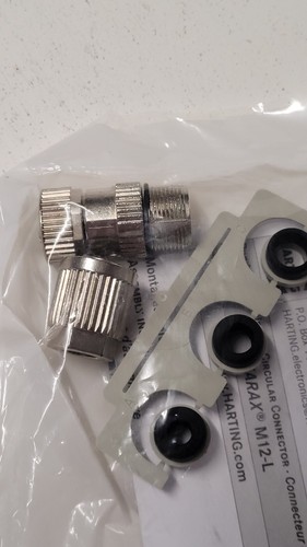 Harting 21032812405 HARAX M12-L Shielded Female 4 Pole Dcoded Circular Connector - Picture 3 of 3