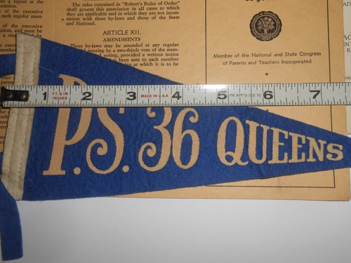 1938-46 St Albans School PS P.S. 36 Queens NY PTA By-laws Grad Programs Penant - Picture 2 of 11