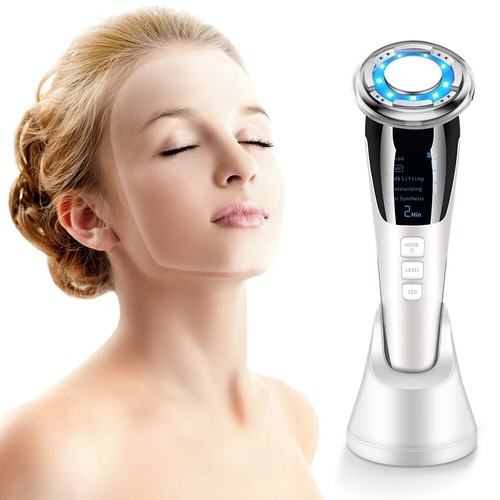 Hot Cold EMS Facial Massager MicroCurrent Face Lifting Vibration Wrinkle Remover - Picture 14 of 14