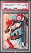 2024 TOPPS NOW OLYMPIC GAMES #24 LEBRON JAMES PSA 10
