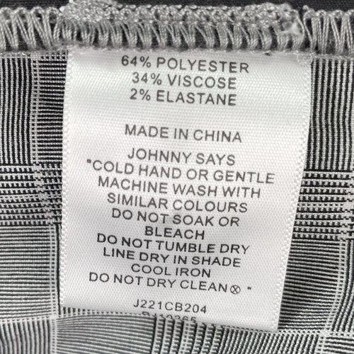 Johnny Bigg Mens Linen Blend Floyd Check Grey Drawstring Pants Size 48 New - Picture 7 of 10