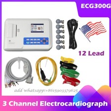 CONTEC portable ECG/EKG electrocardiograma ECG machine,12-Lead,ECG300G