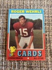 1971 Topps Rookie RC Card #188 Roger Wehrli St. Louis Cardinals VgEx Free Ship!