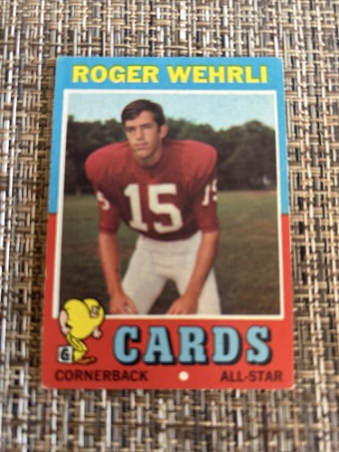 1971 Topps Rookie RC Card #188 Roger Wehrli St. Louis Cardinals VgEx spedizione gratuita! - Foto 1 di 5
