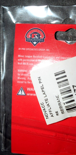 CHARLOTTE KNIGHTS "Home Plate - White Sox," Enamel Lapel Pin, Brand New n Sealed - Picture 3 of 3