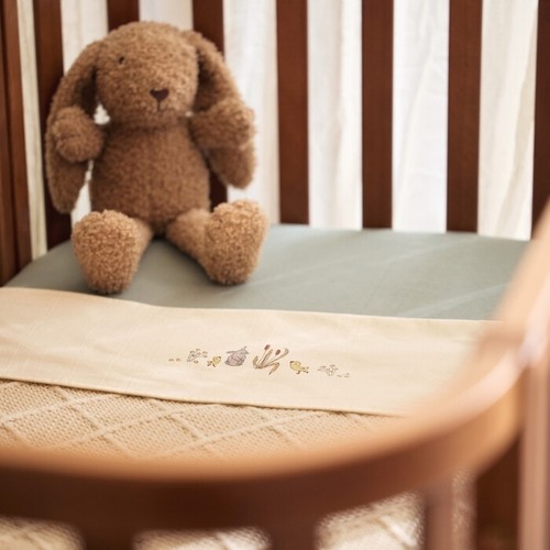 Jollein Spannbettlaken Jersey 70/75x140/150cm Sea Green für Kinderbett - Bild 4 von 4