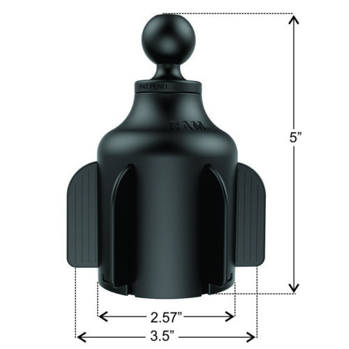 RAM Stubby Cup Holder X-Grip mount for 7" - 8" Tablets - Fits iPad mini & More - Picture 3 of 3