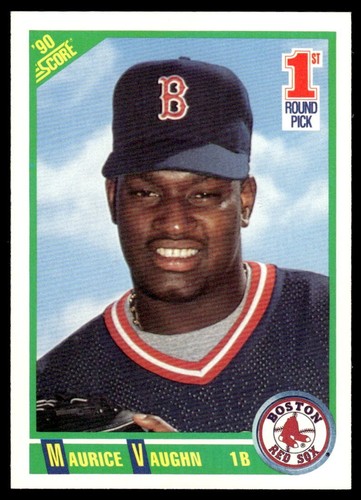 MO VAUGHN LOT OF 6 BASEBALL CARDS MLB BOSTON RED SOX TOPPS UD BOWMAN RC - Picture 9 of 14