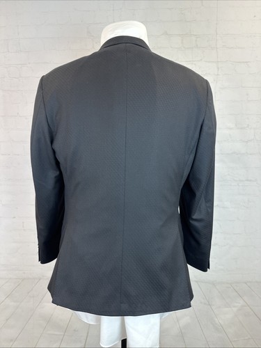 Giovanni Bresciani Men’s Tuxedo Suit 42S 35X26 Black Slim Fit Silk Wool Formal - Picture 4 of 15