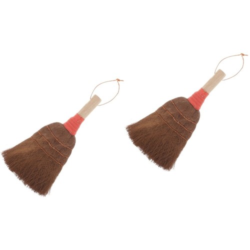  2 Pieces Reinigungsbürste Besen Aus Palmfasern Kleiner Handbesen - Imagen 8 de 12