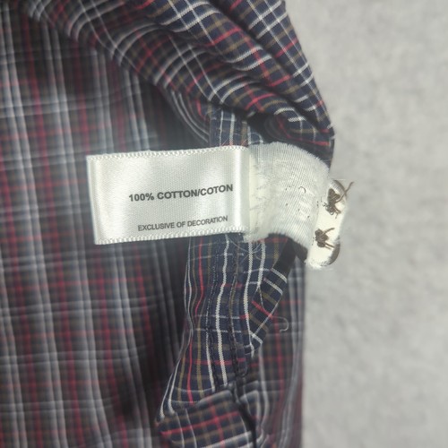 Cutter & Buck Shirt Mens 3XB Red Plaid Long Sleeve Button Down Casual Preppy - Picture 7 of 7