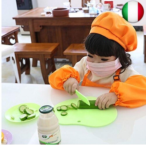 SelfTek 9 pezzi Set di coltelli da cucina in plastica per bambini Chef di - Foto 4 di 7