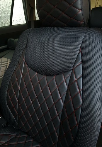 CAR SEAT COVERS(2pcs) | Made for 850 940 960 S90 | Rhombus Leatherette-Synthetic - Imagen 1 de 7