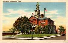 City Hall Willimantic Connecticut Postcard Unposted