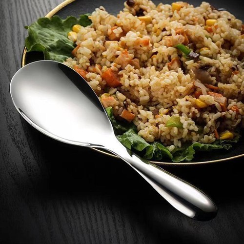 steel rice spoon For serving rice H3E8 9CS5 - Picture 13 of 14