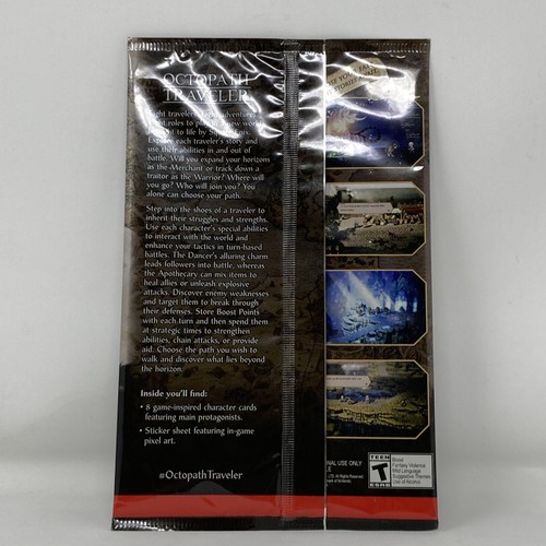 Octopath Traveler Game Inspired Character Card & Sticker Set Sealed - Picture 2 of 2