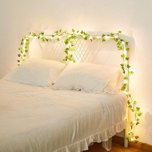 5M 10M Solar LED String Lights Artificial Ivy Leaves Lamp Fake Ivy Garland Vines - Picture 11 of 13