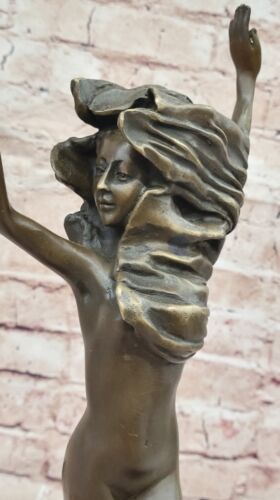 Original Jean Patoue Original Art Deco Bronze Skulptur Heißguss Figur - Bild 7 von 10