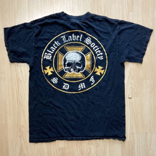 Camiseta De Colección Tennessee River Black Label Society SDMF M Música Gráfica Camiseta Y2K Usada en Excelente Condición - Imagen 2 de 9