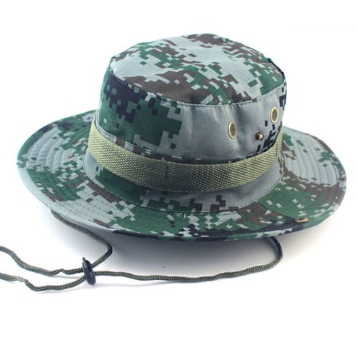 Men Camo Sun Hat Bucket Cargo Safari Bush Army Boonie Summer Jungle Fishing Cap´ - Picture 26 of 34