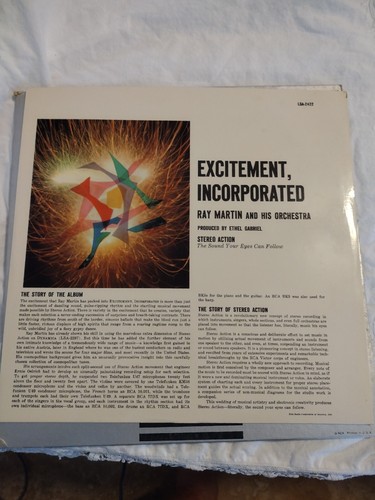 Ray Martin and His Orchestra-Excitement, Incorporated-RCA 2422-LOUNGE STEREO - Picture 3 of 6