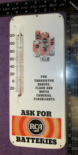 Vintage RCA Batteries Advertising Thermometer, NICE - Picture 2 of 6