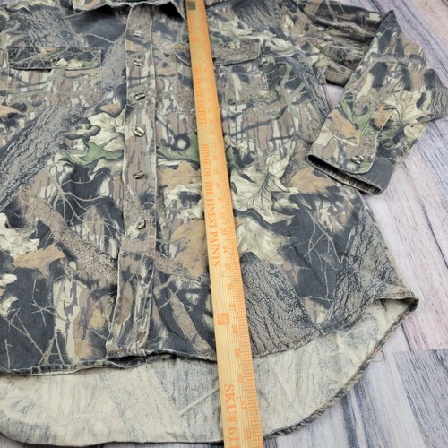 Westark Shirt Mens L Camo Green Woodland Mossy Oak Break Up Button Down Hunting - Picture 4 of 8