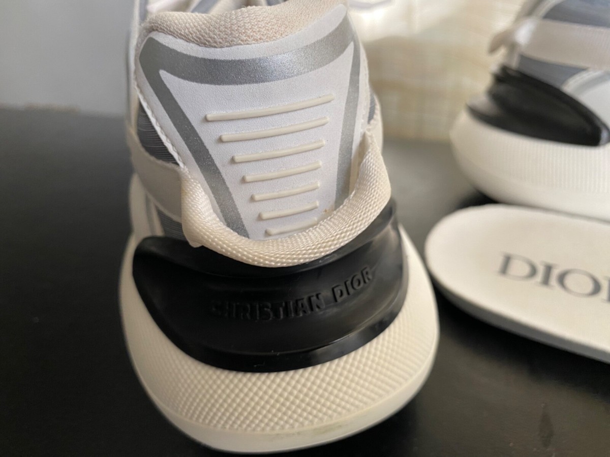 Christian Dior B24 RUNTEK 43-10 rubber shoes white grey Christian Dior B24 RUNTEK 43-10 rubber shoes white grey