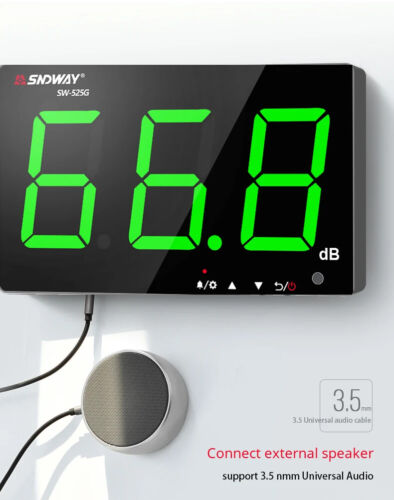 SW-525G Wall-mounted Sound Level Meter 30-130 Db Digital Decibel Noise Meter - Picture 11 of 22