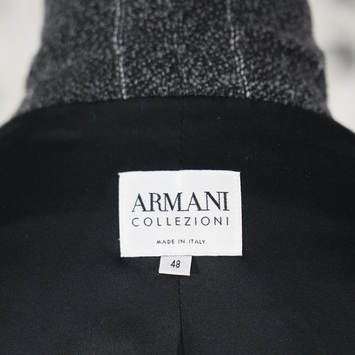 Armani Collezioni Blazer 48 Women’s Virgin Wool Pinstripe Jacket Made in Italy - Bild 3 von 11
