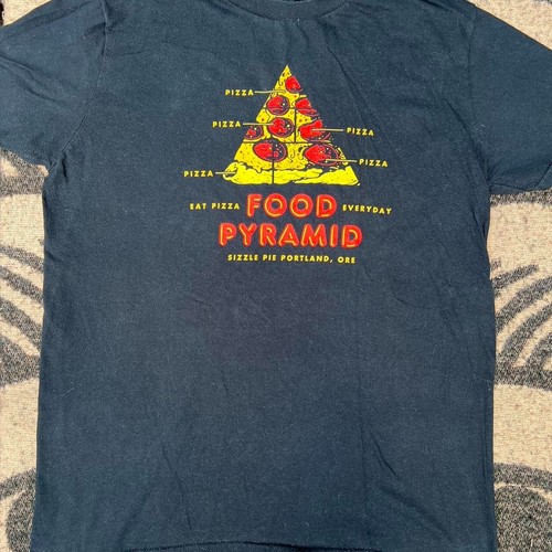 SIZZLE PIE PIZZA SHOP T shirt -Portland Oregon USA - merch - punk skate hipster - Picture 5 of 5