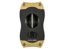 COLIBRI Zigarrenabschn. "V-Cut" Kerbschnitt schw./gold 23mm