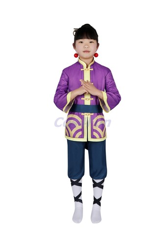 Kung Fu Pfirsich Kostüm Prinzessin Pfirsich: Showtime! cosplay anzug outfit Erwachsene Kinder - Bild 8 von 17